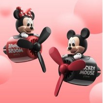 부리또 미키마우스 차량 송풍구 방향제 프로펠라 차량용 디퓨져 캐릭터 석고 자동차 실내, 블랙미키