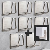 호텔식 스테인레스 수세미걸이, 8개+치약걸이 추가증정