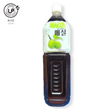 유나인 1.5L 매실 복분자 오미자 블루베리 유자 슬러시 에이드 원액 엑기스 희석원액, 매실 1.5L (특가)