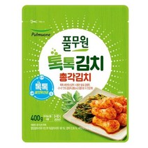 풀무원 가족 반찬 총각김치 (400g) 라면 칼국수 여행용 캠핑, 16세트