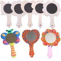 거울 나무손거울만들기 1개입 100개입 나무손거울꾸미기, 1개, 나무손거울 꿀벌(1개)