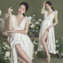 만삭원피스 촬영 만삭 드레스 스튜디오 골지 심플 임산부 사진 의상