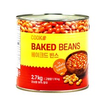 쿡샵 베이크드 빈스 2.7kg 콩통조림 2700g, 1개