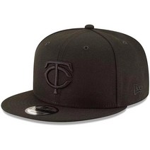 New Era MLB 9FIFTY 블랙 조절 가능한 스냅백 모자 캡 프리 사이즈 로스앤젤레스 다저스.