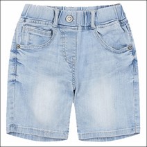 [STAFF KIDS] 5세 이상 PALE BLUE 4부 구제 아이스 데님 팬츠 SITH19F73