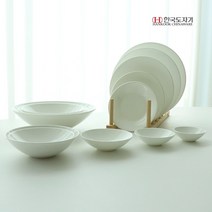 한국도자기 명품 파인본차이나 누보 접시 종지 찬기 요리볼 화이트 그릇 식기 전체모음, 2호 (약 11cm)