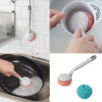 이케아 수세미 페프리그 스크러빙볼 리필헤드 싱크대청소 세척솔 식기세척, 스크러빙볼 (리필헤드포함)