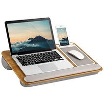 LapGear 홈 오피스 랩 데스크 장치 선반 마우스 패드 및 휴대폰 홀더 포함, Home Office Pro W/Wrist Rest