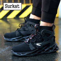 Surkat 사계절 초경량 통기성 운동화처럼 하이탑 안전화