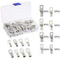 전기자전거 배터리 60Pcs 전기 와이어 링 커넥터 구리 튜브 러그 배터리 SC 스타터 케이블 용접 압착 단자