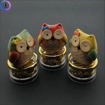[올인마켓]고급 원형 오르골(도자기 부엉이)-5곡 중 BK, 캐논도자기부엉이
