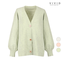 VIVID SG VIVID 불륨소매 울니트가디건
