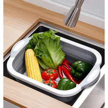 접이식 캠핑 설거지통 도마 설거지 칼도마 접이식양동이 싱크볼 사각 씽크볼, 접이식설거지통(회색)