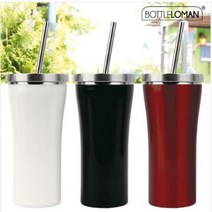 PGM1*^몰럭셔리스텐텀블러450ml 결로현상이 적은 이중구조 스트로우 휴대용 용컵 텀블러 판촉용 빨대 레스^*1췤pgm, *^^옵션*^레드