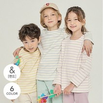 치크(CHEEK) 에센셜 스트라이프 티셔츠 CKLA22S1E_천호점