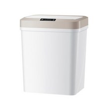 모션인식 스마트센서 자동 휴지통 쓰레기통 15L, 화이트(건전지미포함)