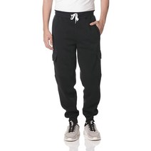 Southpole 빅앤톨 베이직 액티브 플리스 남성용 조거팬츠 블랙(카고) 3XB