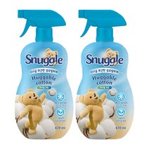 스너글 섬유탈취제 허거블 코튼, 470ml, 2개