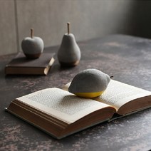 유니크 장식품 인테리어 오브제 사과 문진, STEVEN