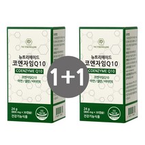 뉴트리메이드 코엔자임Q10 항산화 코엔자임큐텐 1+1, 24g, 1박스 + 1박스