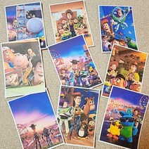 SET/컬러스티커 증정 토이스토리 엽서 편지지 두꺼운 고퀄 곰신엽서 생일편지 벽꾸미기 메모지 문구 인테리어