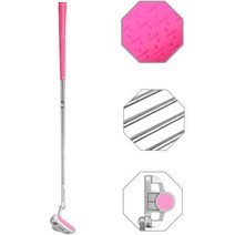 Enjoycool 주니어 골프 퍼터 스테인레스 스틸 어린이 오른손잡이 3-5세 6-8 9-, Pink Head+Pink Grip, 25inch/Age 3-5
