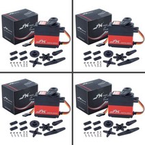 JX PDI-6221MG 20kg 고속 금속 기어 디지털 표준 서보 모터 RC 모델 비행기 1/10 1/8 자동차 크롤러, 4개 PDI-6221MG