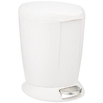 심플휴먼 컴팩트 거실 욕실 쓰레기통 6L 흰색 플라스틱, 화이트 플라스틱