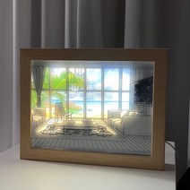 니드닛 사계절 3색 조명 그림 액자 인테리어 무드등, 여름