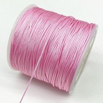0.8mm 나일론 코드 스레드 중국어 매듭 마크라메 팔찌 꼰 문자열 DIY 술 구슬 # ZZ04, 100 yards, 19 Light Pink