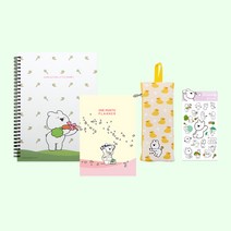 9900원 세트 오버액션 필수 문구세트, 단품