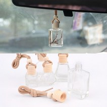 차량 우드뚜껑 속마개 미니 디퓨저 공병 5p 차량용 만들기 에센스 고급, 1개, 사각형 8ml