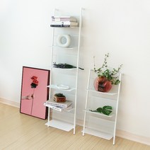머츠샵 철제 인테리어 사다리 수납 선반, 화이트 6단