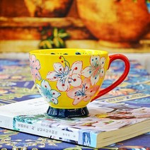 폴란드 머그컵 340ml, 푸른 색, 1개