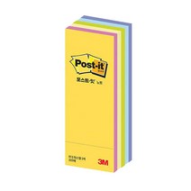 3M 쓰리엠 포스트잇 CT 파스텔 큐브 613 25mm X 76mm 파스텔5색, 225장 X 1개
