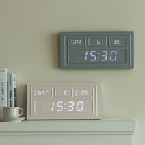 플라이토 웨인코스팅 인테리어 LED 벽시계 38cm 웨인스코팅, 딥그레이