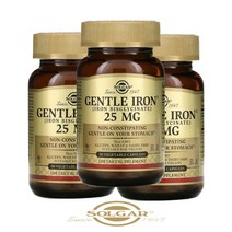 솔가 철분 젠틀 아이언 25mg 90베지캡슐, 3병
