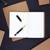 하늬통상 크라프트지 캘리그라피 무지노트 드로잉북, 1권, A5화이트62매