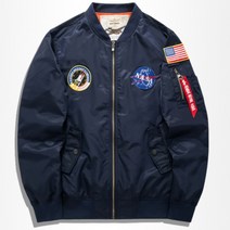남성 나사 로고 항공점퍼 빅사이즈 에어포스 항공 재킷(M~6XL)_PPA414