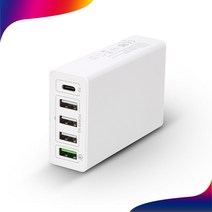 이지넷유비쿼터스 NEXT QTC605 USB 5포트 QC3.0 고속 멀티충전기 60W 퀵차지 C타입 지원