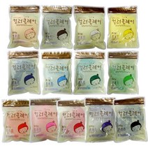대한산업 컬러 클레이 500g 지퍼백 점토 찰흙, 형광주황, 1개