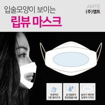[MB필터]립리딩/립뷰투명마스크 [특허출원] /입술모양이 보이는 립뷰 마스크/김서림방지 항균 투명마스크/청각장애인/수화용/강의/대면/20장 구매시 1매 증정, 0