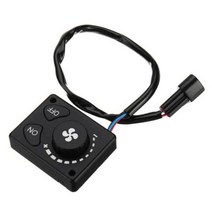 히터 부품 호환 범용 주차 히터 컨트롤러 키트 12V/24V LCD 모니터 스위치 + 자동차 트랙 디젤 에어 원격, 03 Rotary Switches