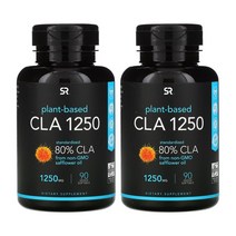 (1+1기획) 스포츠리서치 CLA 1250mg 90정 베지소프트젤 홍화씨 기름 불포화지방산 오메가6 카라기난 공액 복합 리놀레산 베지테리언 Vegan Vegetarian 베지테리안