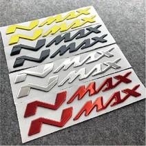 야마하 NMAX 스티커 로고 데칼 커버 튜닝 장식 3D 입체 엔맥스 엠블럼 방수, 레드, 1개