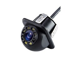 Hippcron-리버스 카메라 자동차 후방 적외선 야간 투시경 8 LED 리버스 자동 주차 모니터 CCD 방수 HD 비디오, LED 포함