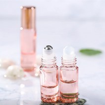 로즈골드 롤온 향수 공병 미니 롤러볼 아로마 용기 5ml, 투명