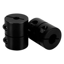 kingroon kp3s 리지드 커플 링 샤프트 커플러 스테퍼 모터 커플 링 5x8x25mm 3d 프린터 부품 연결 리드 스크류 스텝 모터, 1개, 블랙 5x8x25mm