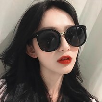 선글라스 여자 편광경 둥근 얼굴 큰 테두리 안경 긴 얼굴 여행가 촬영 선글라스