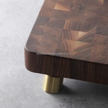 Woodsun 맞춤형 황동 다리 호두 나무 북유럽 도마, 한개옵션0